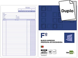 BLOCO ENCOMENDAS DUPLICADO 215X315 MM : Venda Multiplos 5