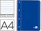 Caderno Espiral Liderpapel Capa Azul 80 F Din A4 Pautado : Venda Multiplos 5