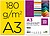 CARTOLINA 180 GRS/M?. LIDERPAPEL 100 FOLHAS, A3, AMARELO Preco Uni. venda multiplos 1 CD02 - imagem 1