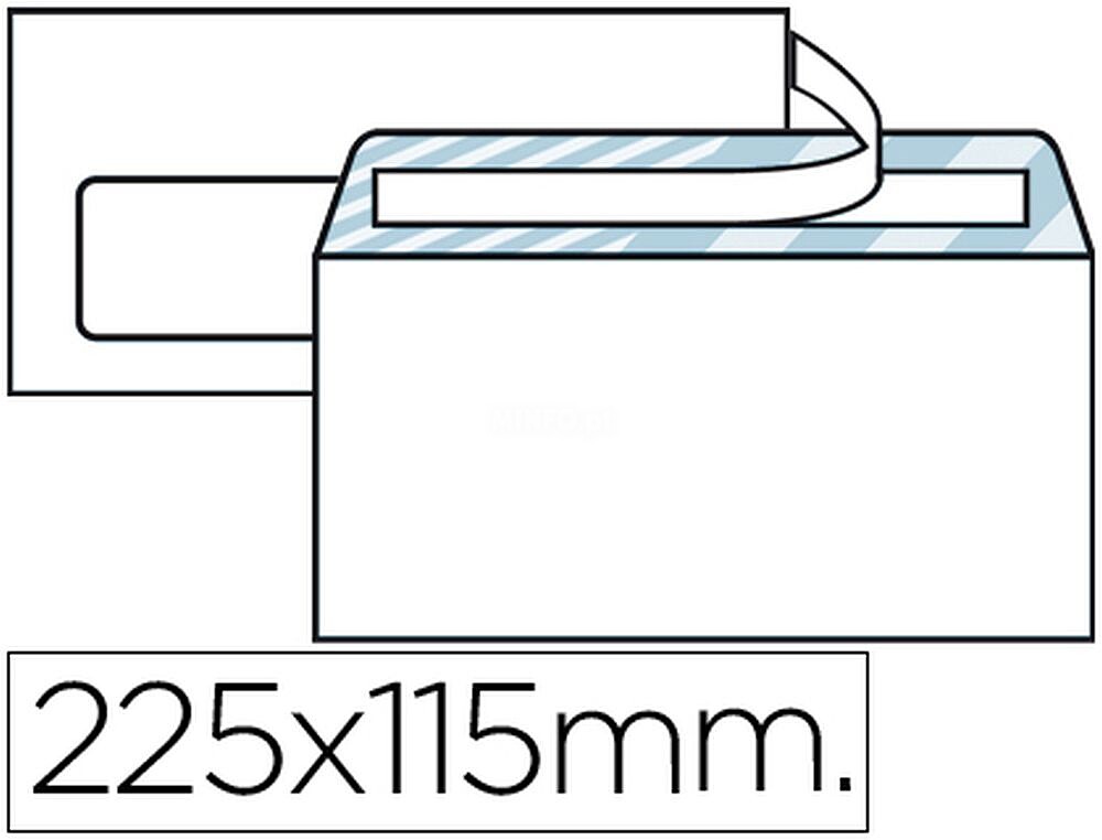 Envelope Americano 115X225MM com Janela Esquerda SO37