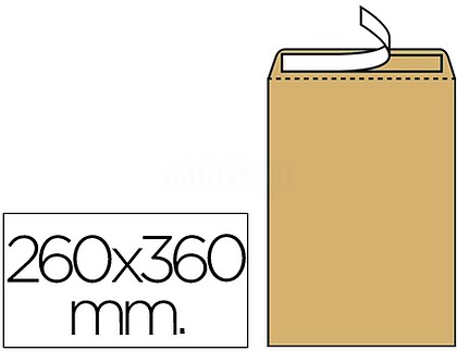 SO07 : ENVELOPE FOLIO ESPECIAL. 260X360MM S/JANELA