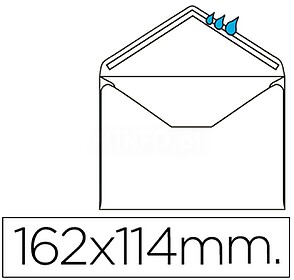 SO30 : : Envelope Branco 114x162m Pala Bico Cx 500un