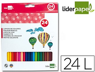 LC04 : LAPIS DE CORES LIDERPAPEL. 24 UNIDADES
