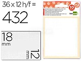 Etiquetas Adesivas Liderpapel 10 + 2 Folhas, 12X18 MM, 432 Etiq. venda multiplos 10 ET03