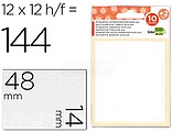 Etiquetas Adesivas Liderpapel 10 + 2 Folhas, 14X48 MM, 120 Etiq ET05