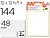 Etiquetas Adesivas Liderpapel 10 + 2 Folhas, 14X48 MM, 120 Etiq ET05 - imagem 1