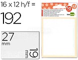 Etiquetas Adesivas Liderpapel 10 + 2 Folhas, 19X27 MM, 192 Etiq ET08