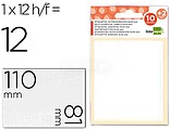 Etiquetas Adesivas Liderpapel 10 + 2 Folhas, 81X110 MM, 12 Etiq ET24