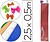 Papel Crepe em Celofane Liderpapel 50 CM X 2,5 M. Vermelho Metalizado CP23 - imagem 1