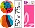 Papel Seda Liderpapel 52 X 76 CM. 18 GRS/M2. Rosa SE11 - imagem 1