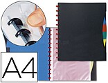 Capa Catalogo Liderpapel com Aneis Plasticos Preto WA06