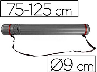PP02 : TUBO PORTA DESENHOS EXTENSIVEL 125 CM CINZA