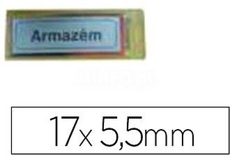 LETREIRO PLASTICO ADESIVO, ARMAZEM
