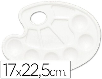 A15418 : PALETA DE PLASTICO LIDERCOLOR COM 10 COMPARTIMENTOS