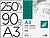 250 x Papel vegetal liderpapel din a3 90 gr folha Papel vegetal liderpapel din a3 90 gr folha PV01 - imagem 1