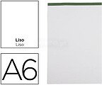 10 x Bloco de apontamentos liderpapel liso a6 80 folhas 60 g/m2 perfurado sem capa Bloco de apontamentos liderpapel liso a6 80 folhas 60 g/m2 perfurado sem capa BN18