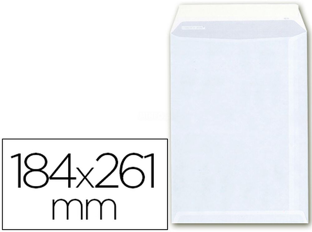 Envelope Bolsa Quarto Prolongado 184 X 261 MM com Tira de Silicone Embalagem 250 Unidades