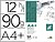 Bloco de Papel Vegetal Liderpapel A4+ 320X240MM 90G/M2 Bolsa de 12 Folhas PV13 - imagem 1