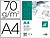 Bloco de Papel Vegetal Liderpapel A4 210X297MM 70G/M2 Bolsa de 12 Folhas PV14 - imagem 1