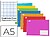 Caderno Agrafado Liderpapel Din A5 32 F Quadricula 3 MM com Margem Cores Sortidois LB62 - imagem 1