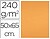 Cartolina Liderpapel 50X65 CM 240G/M2 Tangerina Pack de 25 Unidades CX91 - imagem 1