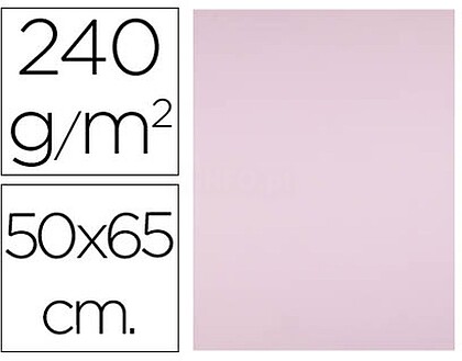 CX98 : CARTOLINA LIDERPAPEL 50X65 CM 240G/M2 ROSA PACK DE 25 UNIDADES