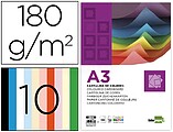 Cartolina Liderpapel A3 180G/M2 10 Cores Sortidas Embalagem 100 Folhas CD08