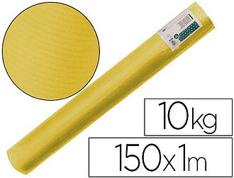 PK54 : PAPEL KRAFT VERGE LIDERPAPEL AMARELO BOBINA 10 KG