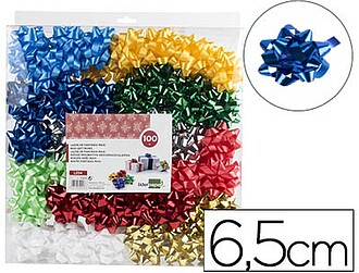LZ04 : 100 x Lacos liderpapel fantasia maxi cores metalizado...