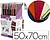 Papel Celofane Liderpapel 50X70 Expositor 56 Bolsas de 5 Folhas 8 Cores Sortidas CL11 - imagem 1