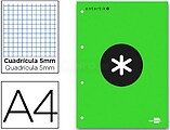 Recarga Colada Liderpapel Antartik Quadricula de 5 MM A4 Natural 100 F 100 GR Cor Verde BR17