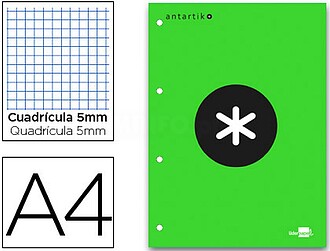 BR17 : RECARGA COLADA LIDERPAPEL ANTARTIK QUADRICULA DE 5 MM...
