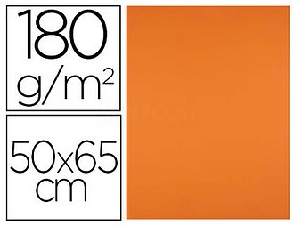 CX65 : CARTOLINA LIDERPAPEL 50X65 CM 180G/M2 LARANJA FORTE P...