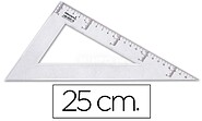 20 x Esquadro liderpapel triangulo plastico 25 cm Esquadro liderpapel triangulo plastico 25 cm RN05