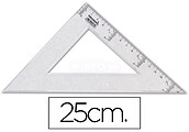 20 x Esquadro liderpapel cristal liderpapel transparente 25 cm Esquadro liderpapel cristal liderpapel transparente 25 cm ES05