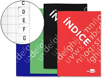 IF01 : 12 x Indice flexivel liderpapel quarto 24 folhas 4 co...