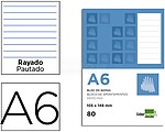 10 x Bloco de apontamentos liderpapel din a6 80 f pautado Bloco de apontamentos liderpapel din a6 80 f pautado BN12