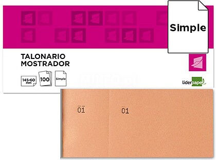 TL04 : 20 x Bloco de taloes 1/3 laranja Bloco de taloes 1/3 laranja