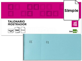 TL03 : 20 x Bloco de taloes 1/3 celeste Bloco de taloes 1/3 ...