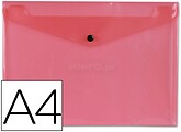 12 x Bolsa porta documentos liderpapel com mola din a4 vermelho Bolsa porta documentos liderpapel com mola din a4 vermelho DS13