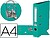 Pasta de Arquivo de Alavanca Liderpapel A4 Documenta Forrado PVC com Rado Lombada 52 MM Verde Claro Compressor Metalico AZ81 - imagem 1