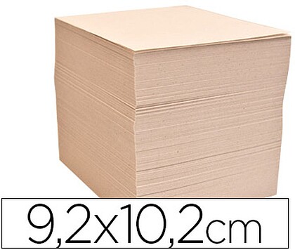 BLOCO NOTAS RECICLADO 70 GRS. -92X102-SEM COLA-1000 FOLHAS