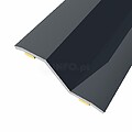 Junta de Aço para Desnível 8-14 mm, Adesiva, Pavimento, Preto, 83 x 3,6 cm 85694