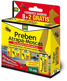 06275 PREBEN TIRA ATRAPA-MOSCAS 10 UNIDADES MASSÓ