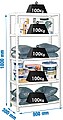 Kit Estante Metálica Comfort 5/300 Branco Simon Rack G-75161