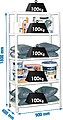 Kit Estante Metálica Comfort 5/400 Branco Simon Rack G-75160 : 75160