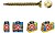 Caixa 1000 Unid. Parafuso Madeira Vlox Rosca Completa Amarantado Marca PZ Ø3X10 MM. Bicromatizado G-17547 - imagem 1