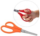 Faibo Tesouras Escolares Conforto para Canhotos 13.5cm - Ponta Redonda - Aço Inoxidável - Punho de Plástico - Cores Sortidas TE15Z