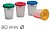 10 x Frasco faibo misturador de pinturas inderramavel com tampa de cores altura 95 mm diametro 80 mm Frasco faibo misturador de pinturas inderramavel com tampa de cores altura 95 mm diametro 80 mm 767T - imagem 1