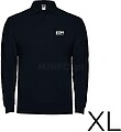 Polo Preto Manga Larga Tamanho-XL 65% Poliéster 35%ALGODÃO Edm G-00438